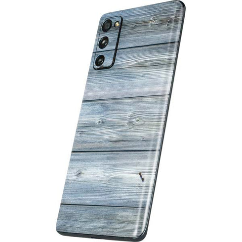 Weathered Blue Wood Galaxy S20 Fan Edition Skin
