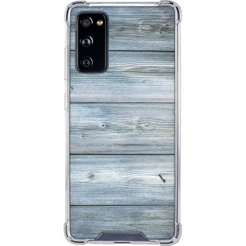 Weathered Blue Wood Galaxy S20 FE Clear Case