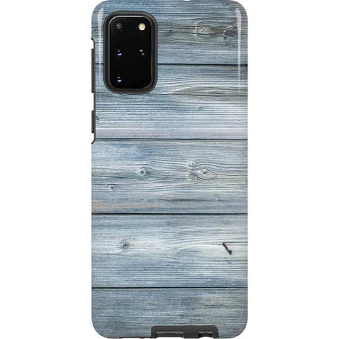 Weathered Blue Wood Galaxy S20 Plus Pro Case