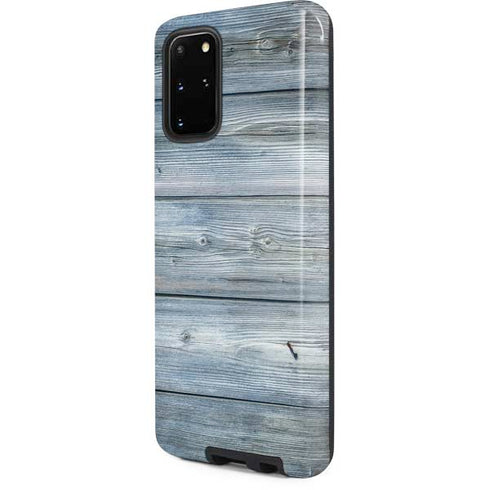 Weathered Blue Wood Galaxy S20 Plus Pro Case