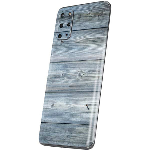 Weathered Blue Wood Galaxy S20 Plus Skin