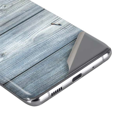 Weathered Blue Wood Galaxy S20 Plus Skin