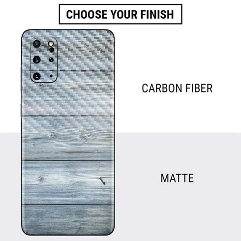 Weathered Blue Wood Galaxy S20 Plus Skin