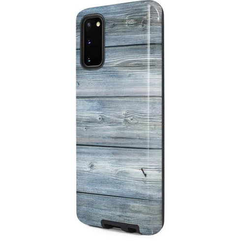 Weathered Blue Wood Galaxy S20 Pro Case