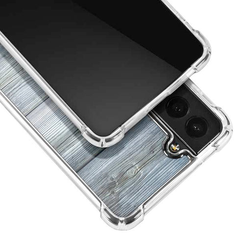 Weathered Blue Wood Galaxy S21 5G Clear Case