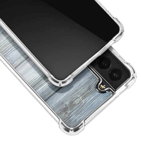 Weathered Blue Wood Galaxy S21 FE Clear Case