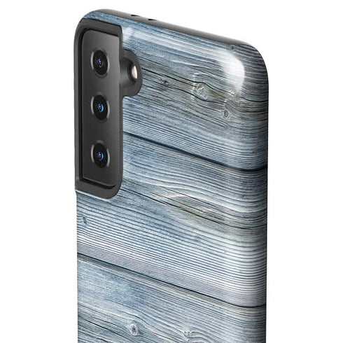 Weathered Blue Wood Galaxy S21 Plus 5G Pro Case