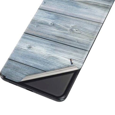 Weathered Blue Wood Galaxy S21 Ultra 5G Skin