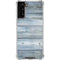Weathered Blue Wood Galaxy S22 Plus Clear Case