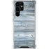 Weathered Blue Wood Galaxy S22 Ultra Clear Case