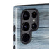 Weathered Blue Wood Galaxy S22 Ultra Pro Case