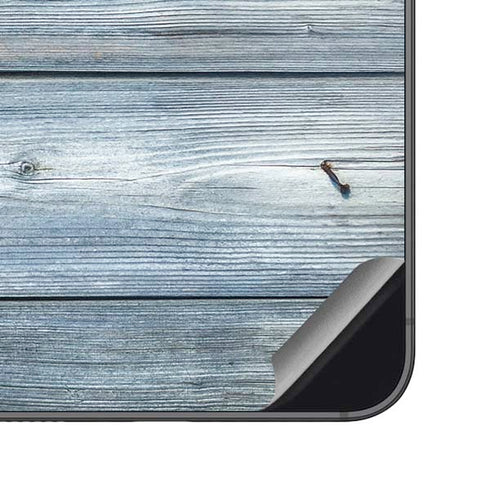 Weathered Blue Wood Galaxy S23 FE Skin