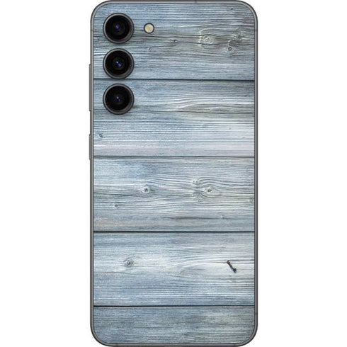 Weathered Blue Wood Galaxy S23 Plus Skin