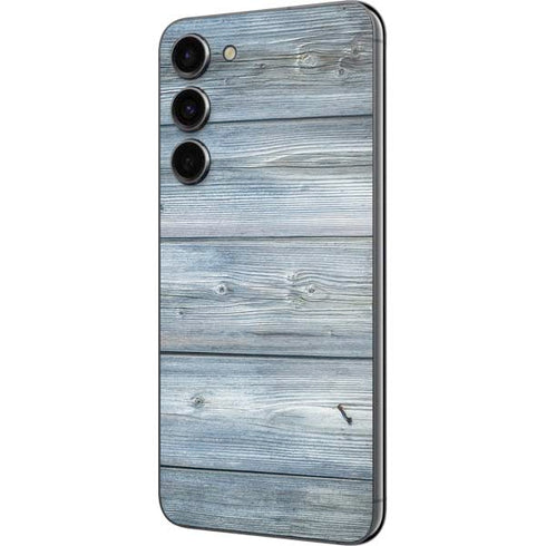 Weathered Blue Wood Galaxy S23 Plus Skin