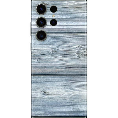 Weathered Blue Wood Galaxy S23 Ultra Skin