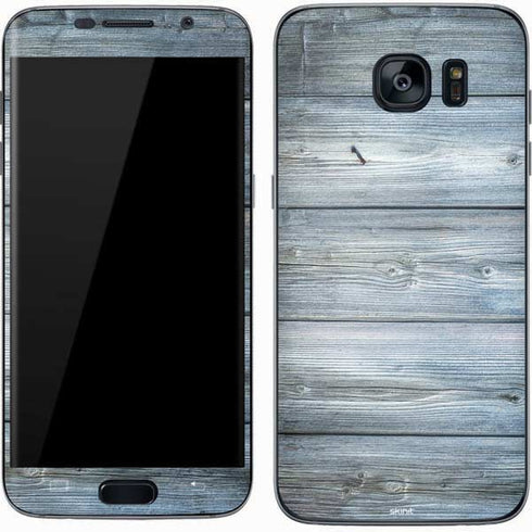 Weathered Blue Wood Galaxy S7 Skin