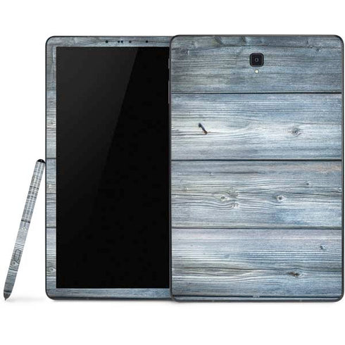 Weathered Blue Wood Samsung Galaxy Tab Skin