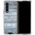 Weathered Blue Wood Galaxy Z Fold4 5G Clear Case