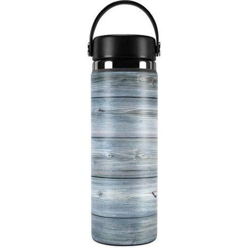 Weathered Blue Wood Hydro Flask 20oz Wide Mouth Skin