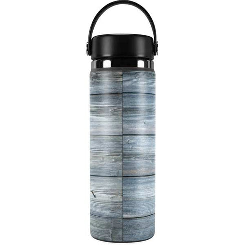 Weathered Blue Wood Hydro Flask 20oz Wide Mouth Skin
