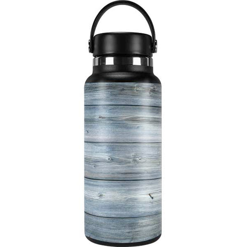 Weathered Blue Wood Hydro Flask 32oz Wide Mouth Skin