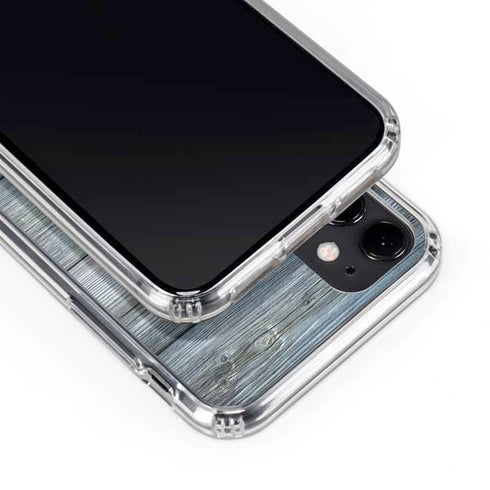 Weathered Blue Wood iPhone 11 Clear Case