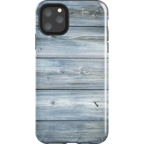 Weathered Blue Wood iPhone 11 Pro Max Impact Case