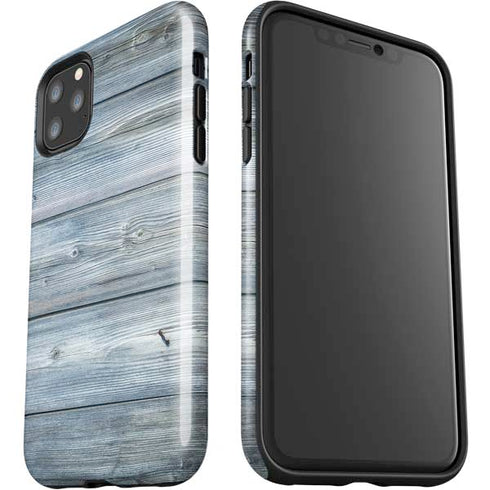 Weathered Blue Wood iPhone 11 Pro Max Impact Case