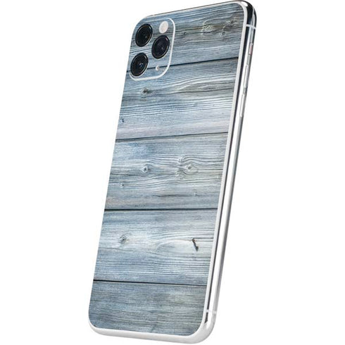 Weathered Blue Wood iPhone 11 Pro Max Skin