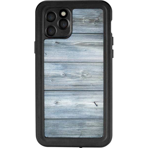 Weathered Blue Wood iPhone 11 Pro Waterproof Case