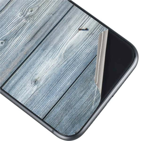 Weathered Blue Wood iPhone 11 Skin