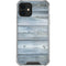 Weathered Blue Wood iPhone 12 Clear Case