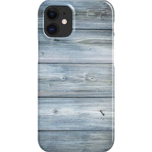 Weathered Blue Wood iPhone 12 Mini Lite Case