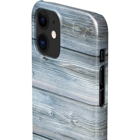 Weathered Blue Wood iPhone 12 Mini Lite Case