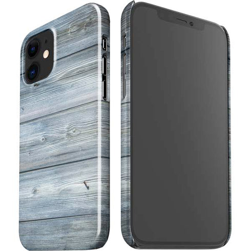 Weathered Blue Wood iPhone 12 Mini Lite Case