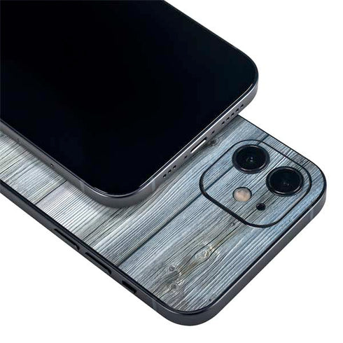 Weathered Blue Wood iPhone 12 Mini Skin