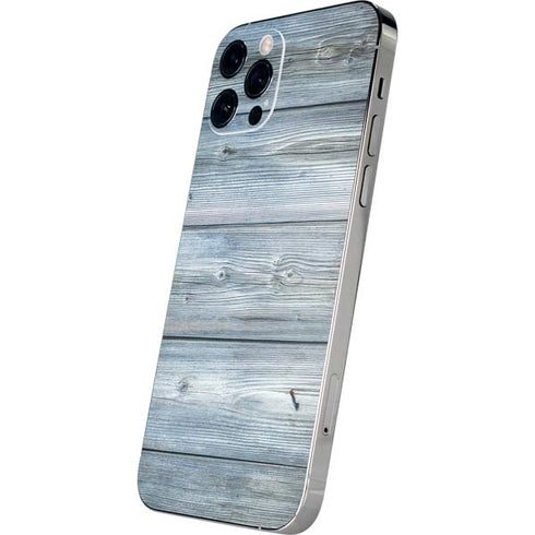 Weathered Blue Wood iPhone 12 Pro Skin