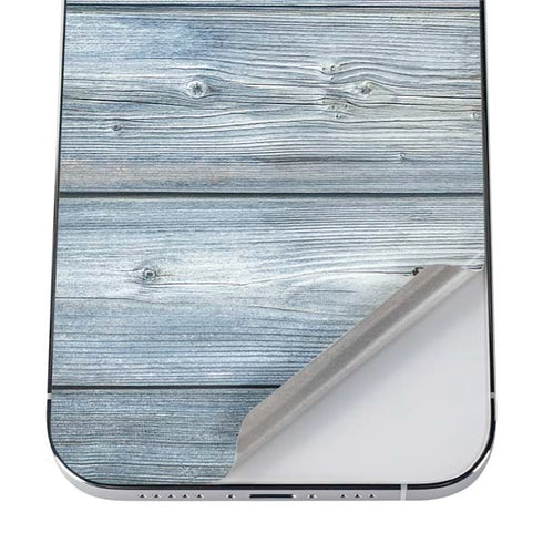 Weathered Blue Wood iPhone 12 Pro Skin