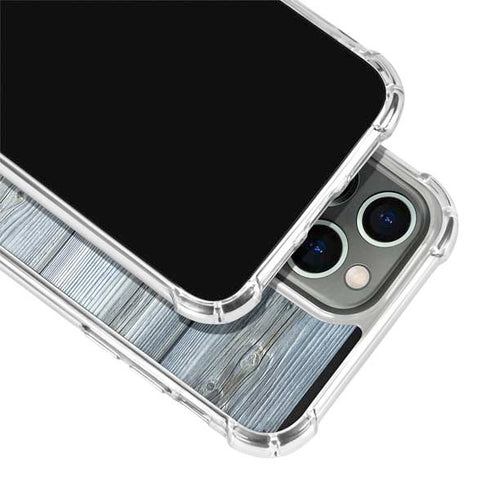 Weathered Blue Wood iPhone 13 Pro Clear Case