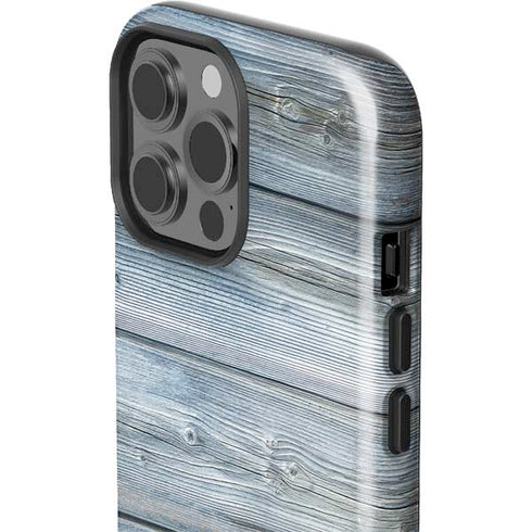 Weathered Blue Wood iPhone 13 Pro Max Impact Case