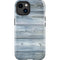 Weathered Blue Wood iPhone 14 Plus Impact Case