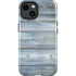 Weathered Blue Wood iPhone 14 Plus Impact Case