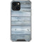 Weathered Blue Wood iPhone 14 Plus Clear Case