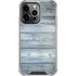 Weathered Blue Wood iPhone 14 Pro Clear Case