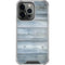 Weathered Blue Wood iPhone 15 Pro Clear Case