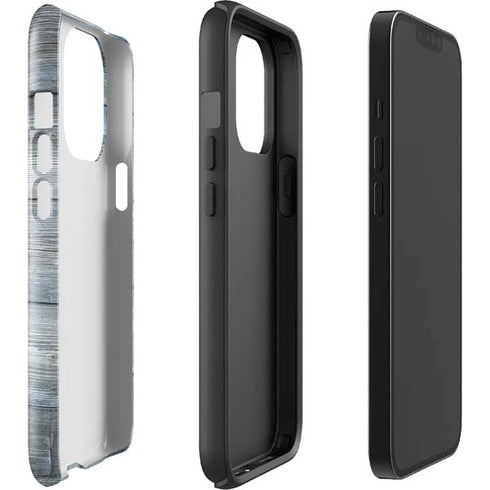 Weathered Blue Wood iPhone 14 Pro Impact Case