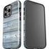 Weathered Blue Wood iPhone 14 Pro Impact Case