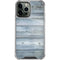 Weathered Blue Wood iPhone 14 Pro Max Clear Case