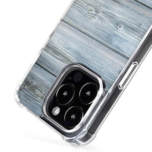 Weathered Blue Wood iPhone 14 Pro Max MagSafe Case