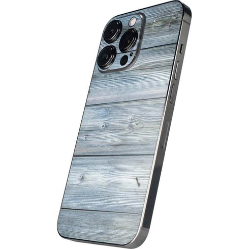Weathered Blue Wood iPhone 14 Pro Max Skin